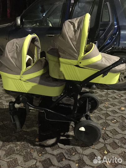 Коляска для двойни 3в1 Tutis