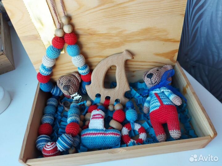 Слингобусы, грызунок, мишка-погремушка в наборе