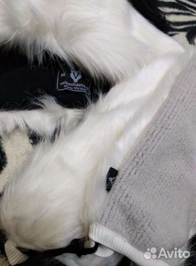 Новая волкошапка и варежки Панда