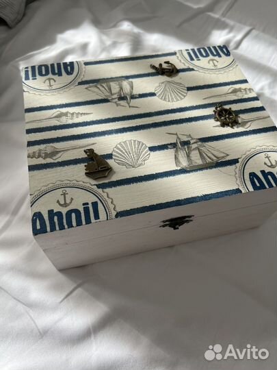 Деревянная коробка декоративная