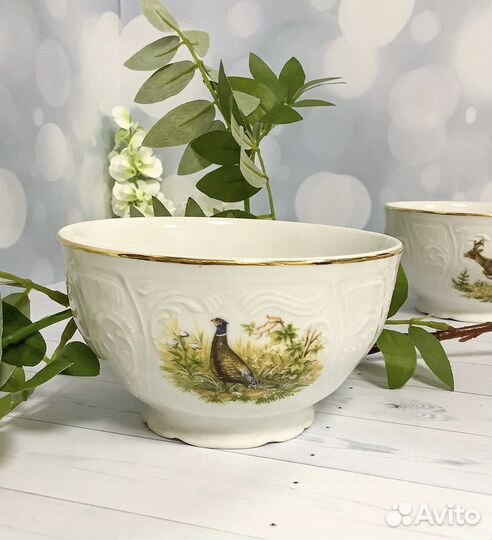 Пиала 13 см. «Охотничьи сюжеты» Чехия Бернадотте