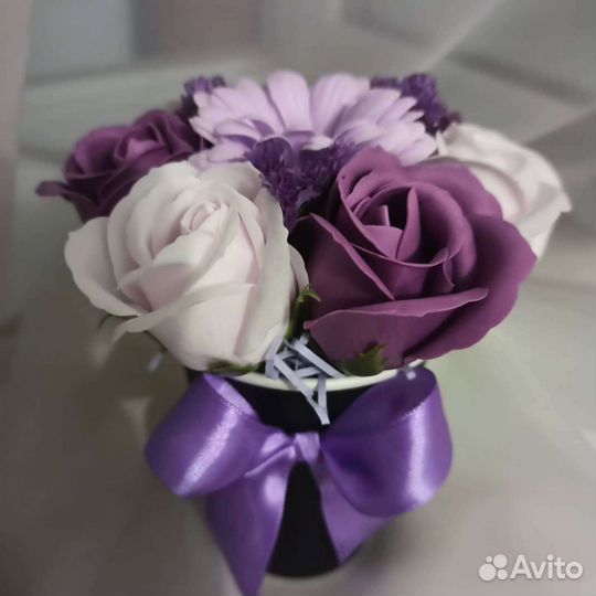 Букет из мыльных роз учителю