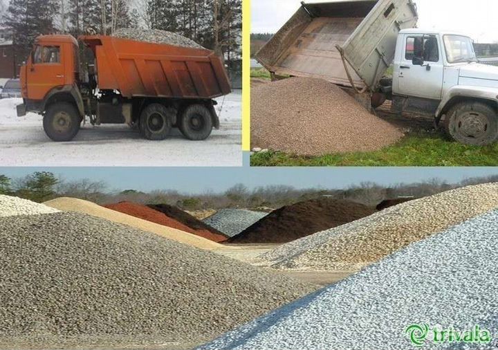 Щебень Песок Щпс Пгс Земля Навоз (от 5 до 30т)