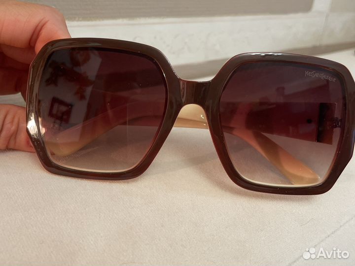 Солнцезащитные стильные очки YSL, градиентные