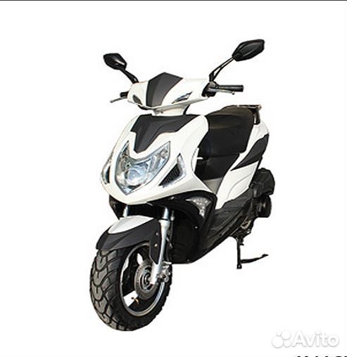 Скутер racer (Рейсер) RC150T-15F flame белый