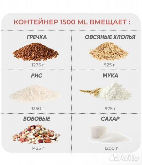 Новый набор контейнеров для сыпучих продуктов 8 шт