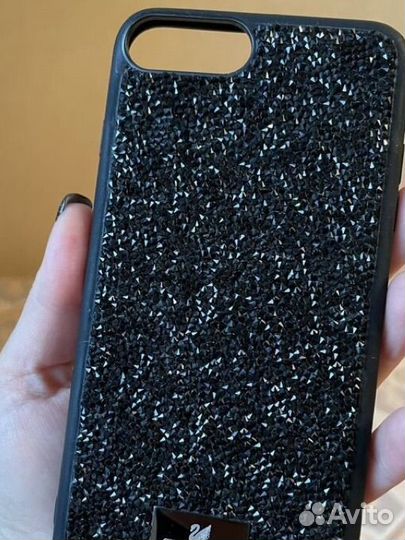 Чехол на iPhone 7 plus с кристаллами Swarovski