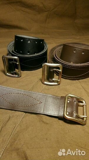 Ремни офицерские кожаные