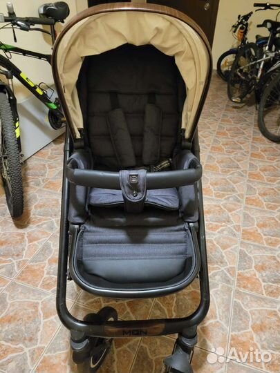 Коляска Moon Nuova 2 в 1 Cream Denim