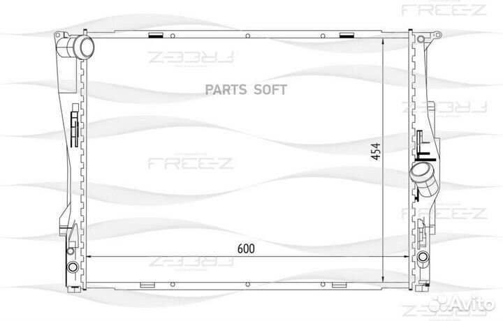 Радиатор охлаждения BMW 3(E90,E91,E92,E93) 04- 171