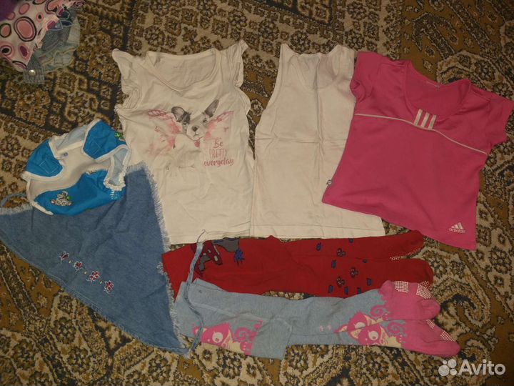 Новая одежда пакетом на девочку до 3 лет