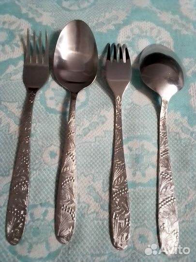 Столовые приборы СССР нержавейка по 6 штук