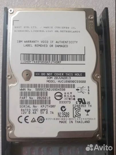 Жесткий диск IBM 00Y2684 900Gb 00L4568 00D5303