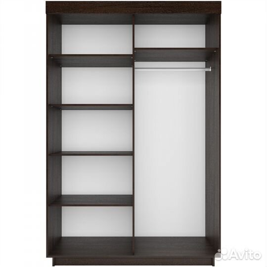 Шкаф-купе с зеркалом шириной 1 м