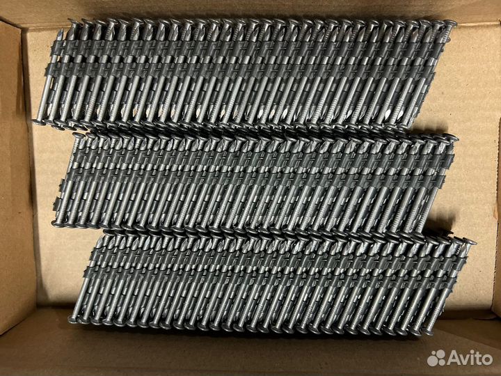 Реечные гвозди 21 2.8*50 ершеные в коробке 900шт