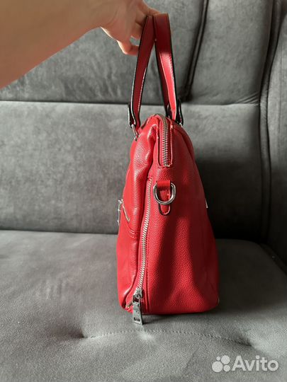 Сумка женская красная