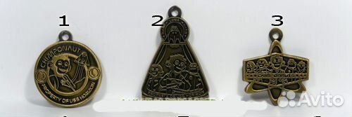 Медальоны, кулоны, солдатики-металл, Ландрин и др