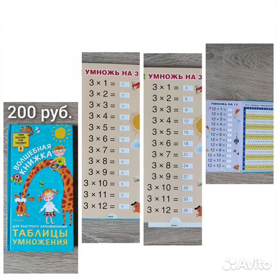 Волшебная книга таблицы умножения