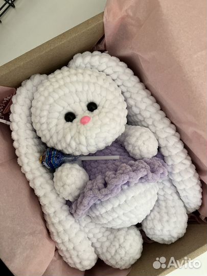 Мягкая игрушка зайчик