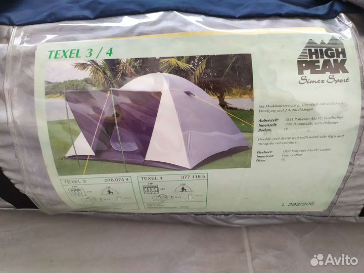 Палатка high peak sport simex texel 4