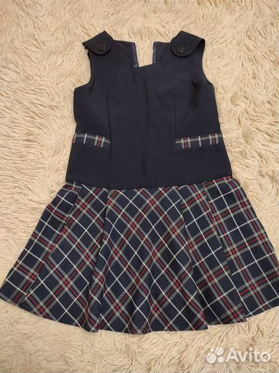 Школьный сарафан на девочку 1 класс длина 65см