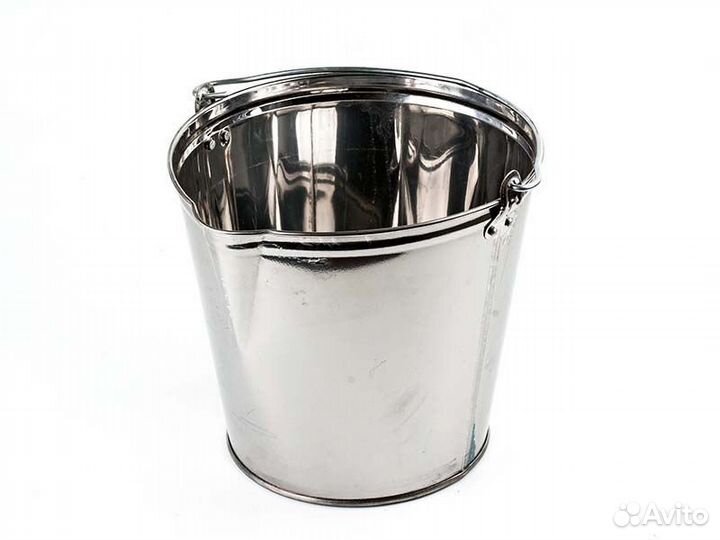 Ведро подойник 12 л нержавеющая сталь