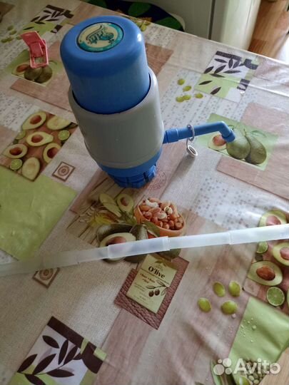 Помпа механическая, фильтр для воды и банки