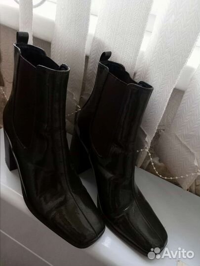 Ботильоны 38р ASOS лаковые и сумка