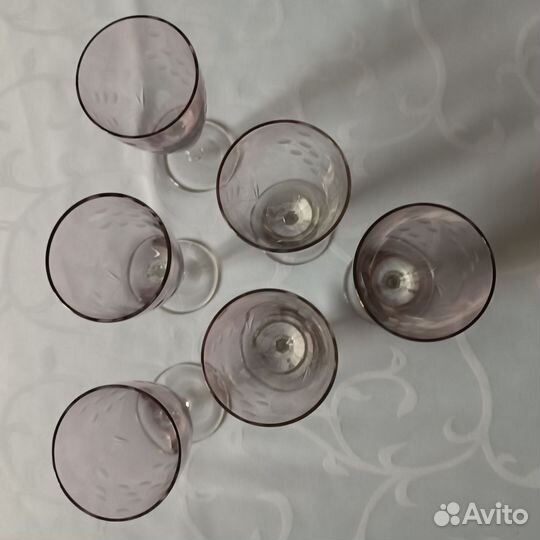 Рюмки, цветное стекло