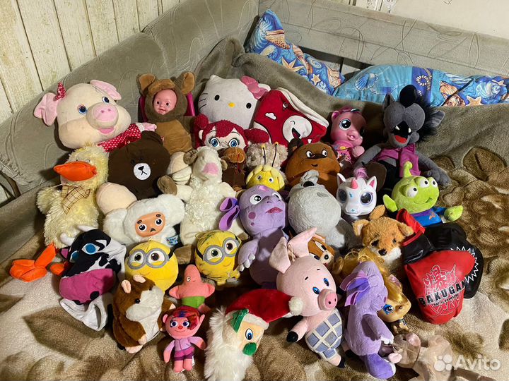 Мягкие игрушки мешком