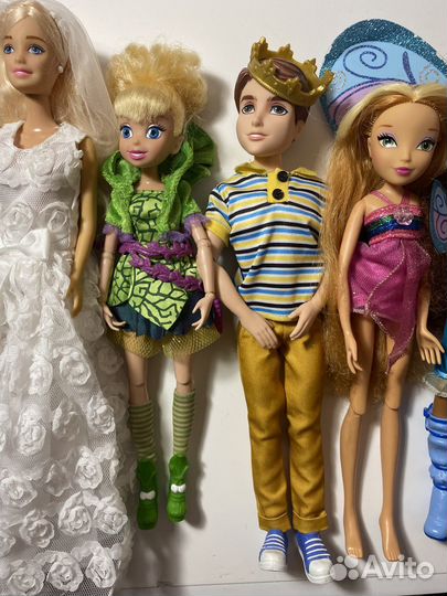 Лот кукол винкс Дисней барби монстр хай