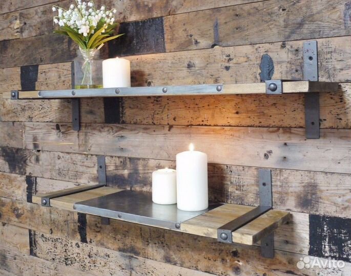 Полка в стиле лофт