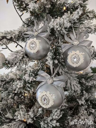 Новогодние шары ручной работы