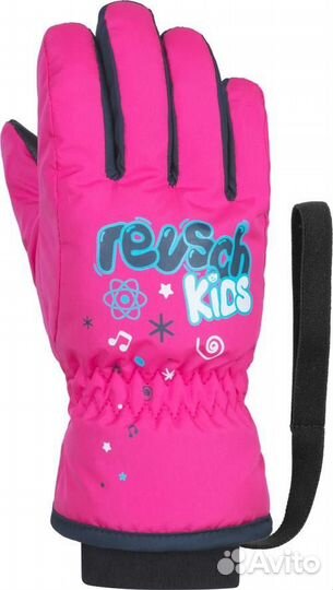 Перчатки горнолыжные reusch 2021-22 Kids Pink Glo