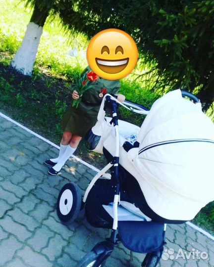 Коляска 2 в 1 indigo эко кожа