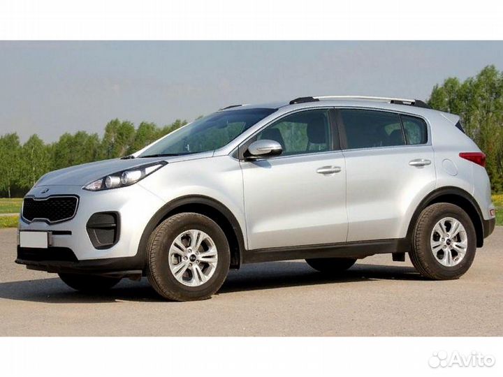 Рейлинги на крышу Kia Sportage с 2016 апс Серые