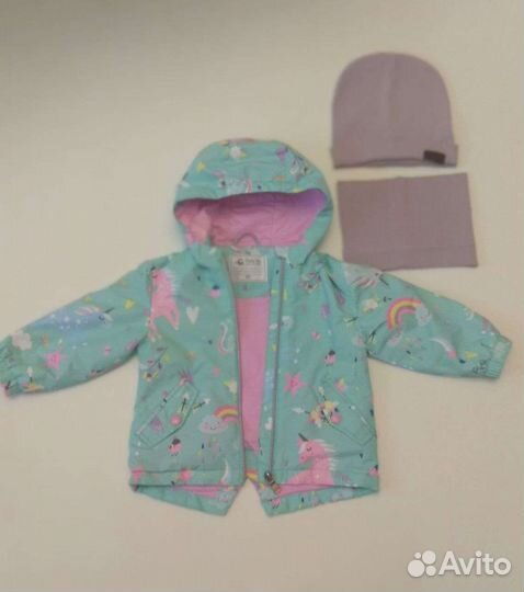 Куртка демисезонная + комплект шапка и снуд