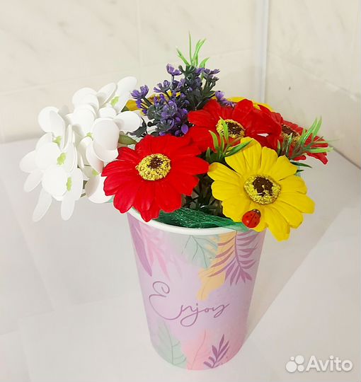 Мыльные букеты в наличии и на заказ