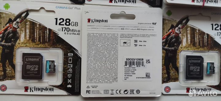 MicroSD Kingston 128 GB.Оригинал