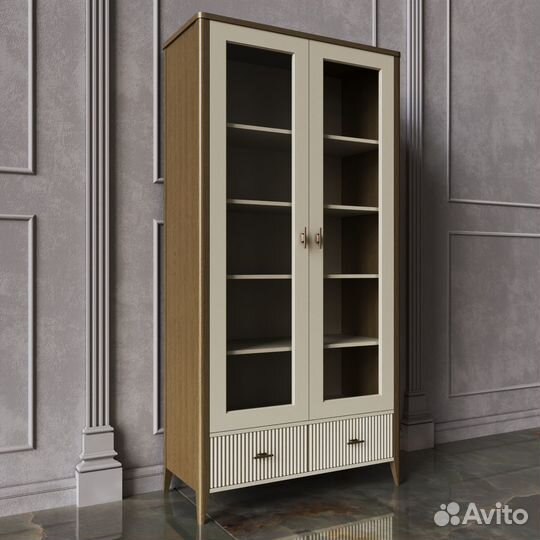 Книжный шкаф библиотека массив