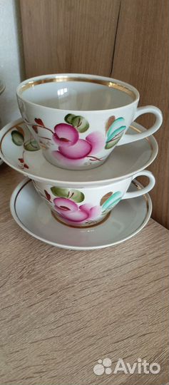 Чайная пара фарфор СССР