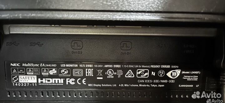 Монитор NEC 4К 60Гц