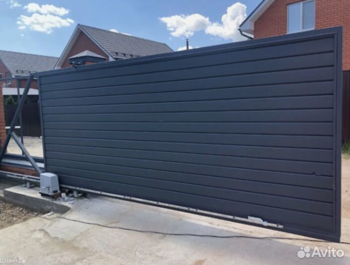 Откатные ворота с установкой 4,1*1,9