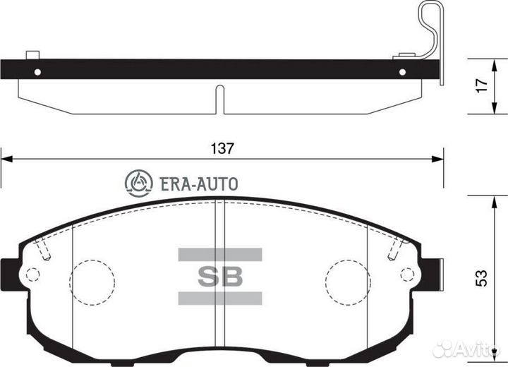 Sangsin brake SP1107F Колодки торм.пер