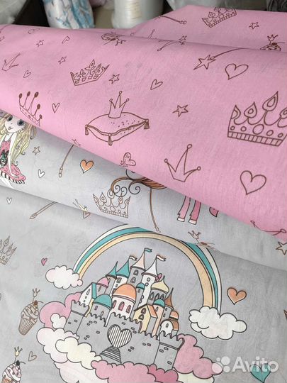 Бязь ширина 150см детская ткань хлопок