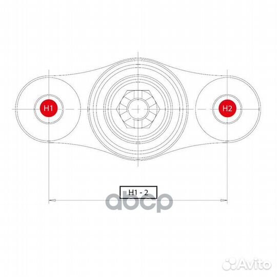 Опора шаровая hyundai tucson 04-09, KIA sportag