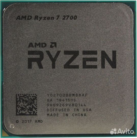 Процессор AMD Ryzen 7 2700 (AM4 3.2-4.1GHz 8с/16t)