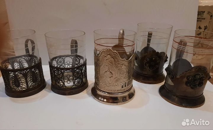 Подстаканники винтаж времен СССР