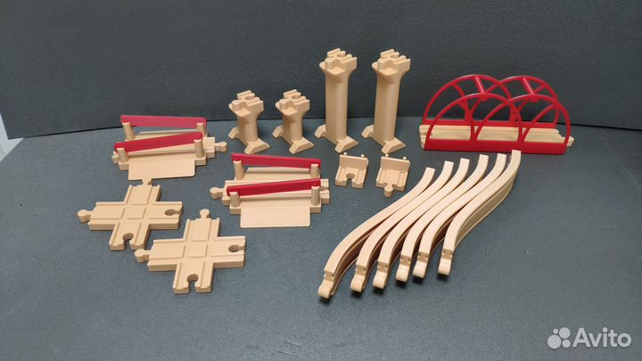 Комплект деталей для железной дороги Икея и Брио