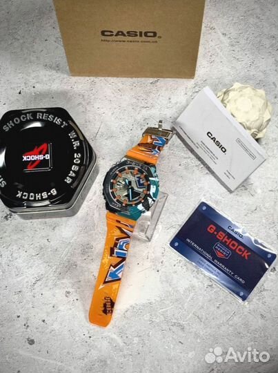 Часы G-Shock 2100 оранжевые